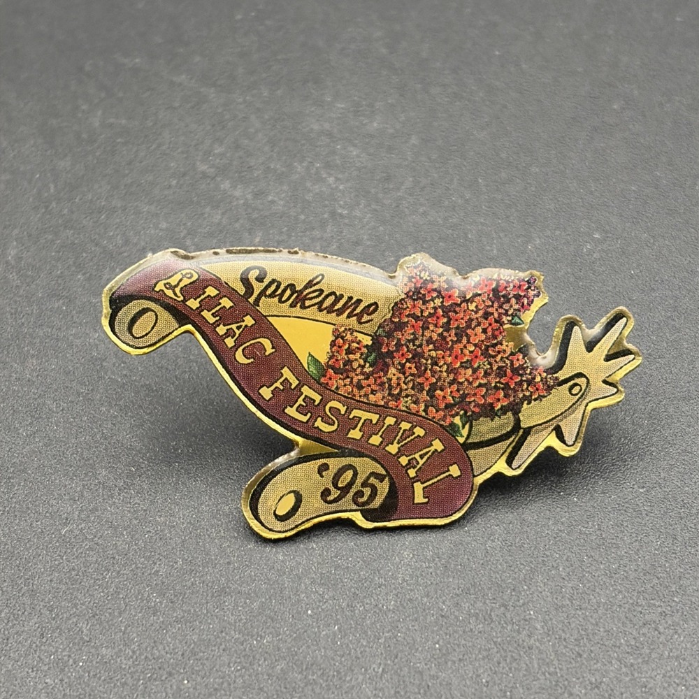 Spokane Washington Lilac Festival 1995‎ Horse Spur Lapel Hat Pin